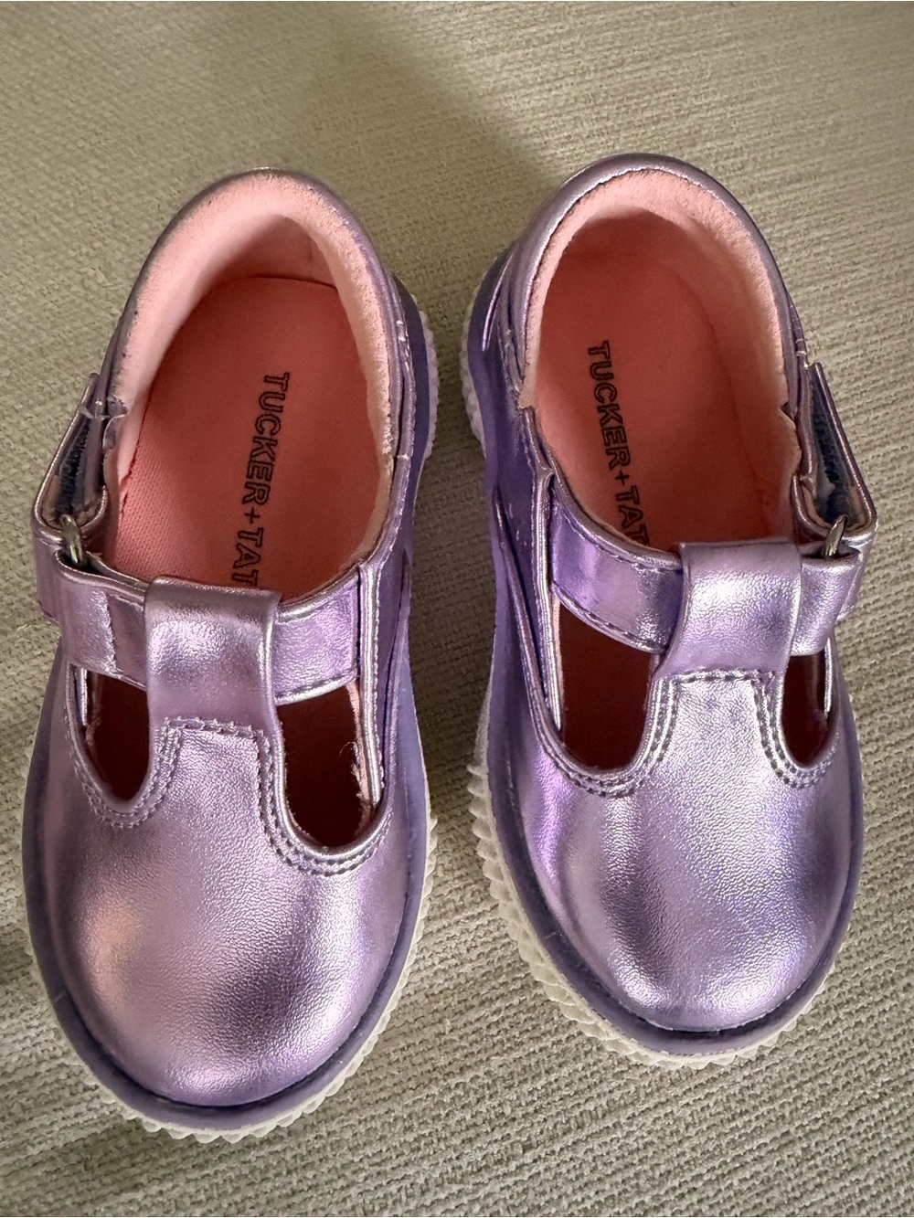 Tucker + Tate Metallic Lavender Mary Jane Kids Shoes